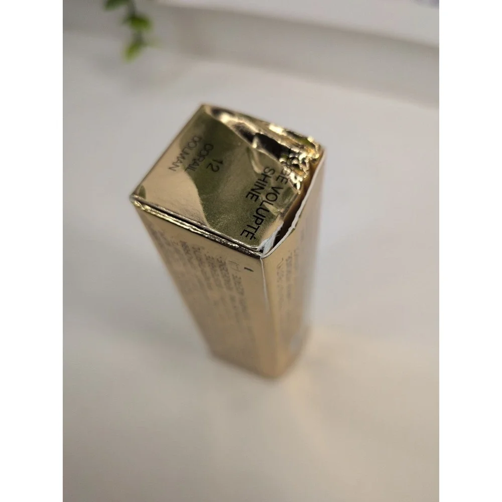 NIB YSL!🥰Yves Saint Laurent 12 CORAL DOLMAN Rouge Volupté Shine Oil In Lipstick